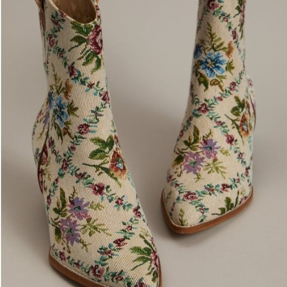 Demi Floral Tapestry Boots